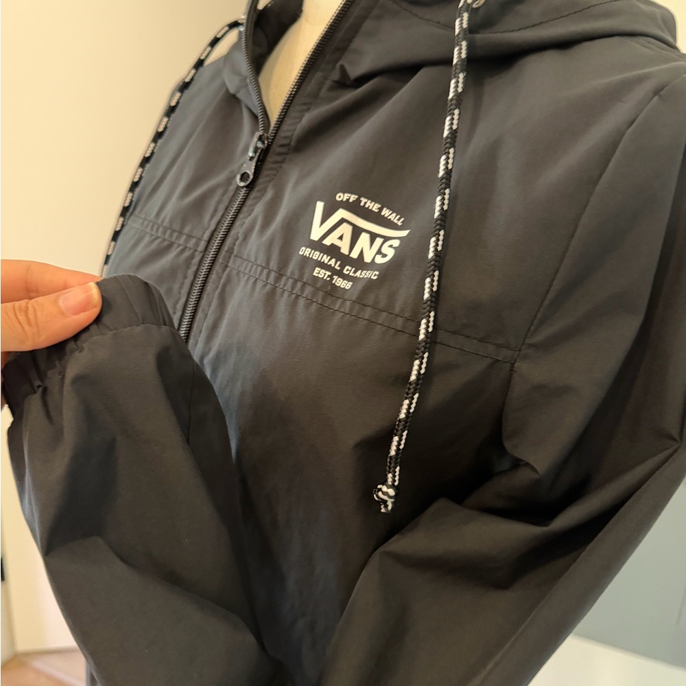 Vans Black Off the Wall Hooded Windbreaker - Picture 6 of 11